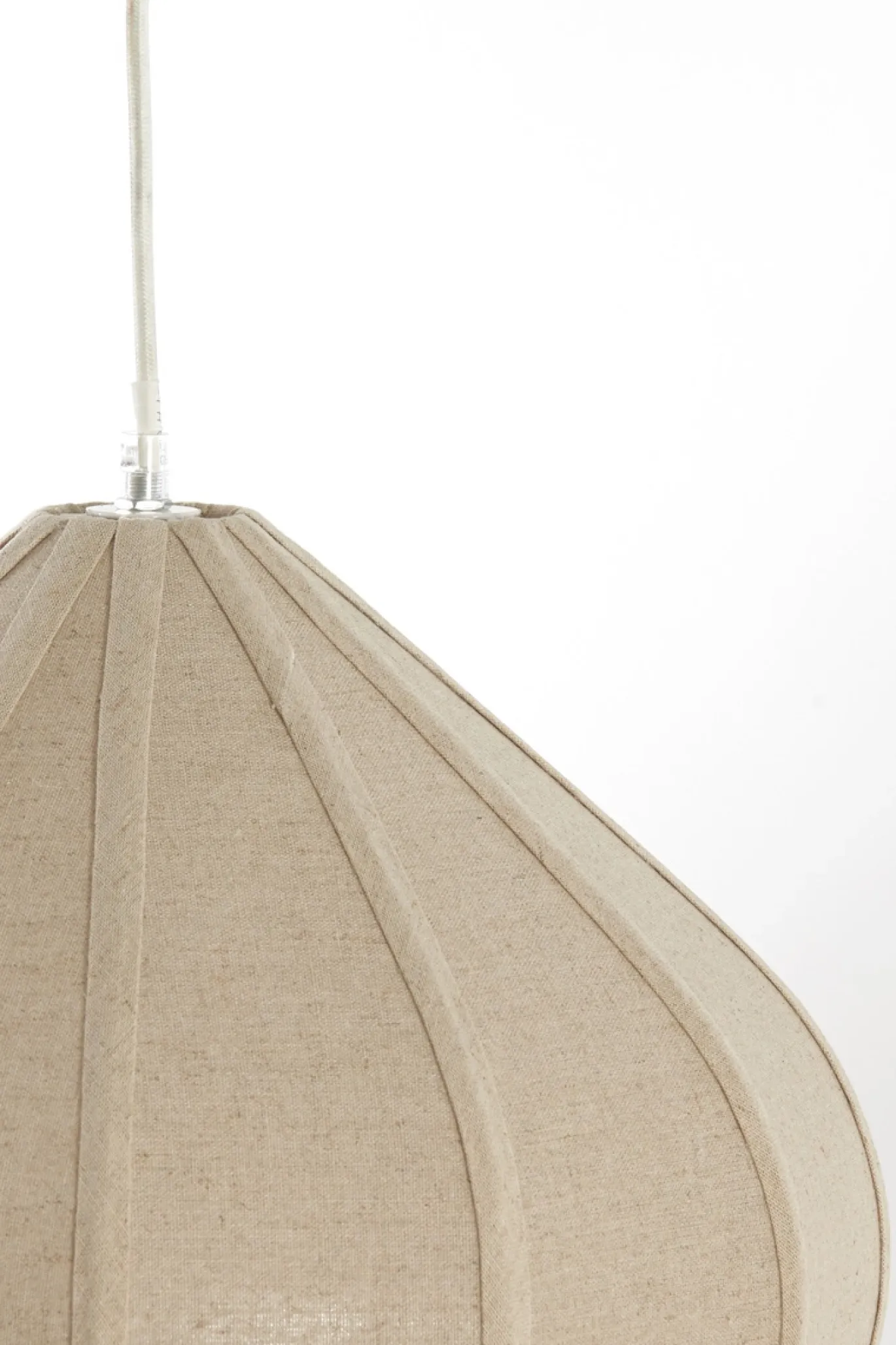 Light & Living Hanglamp Zubeda Linnen Naturel Ø40cm