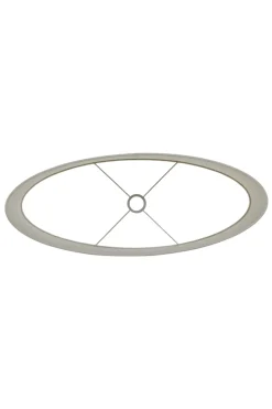 Light & Living Lampenkap Breska Ovaal Parel Wit M