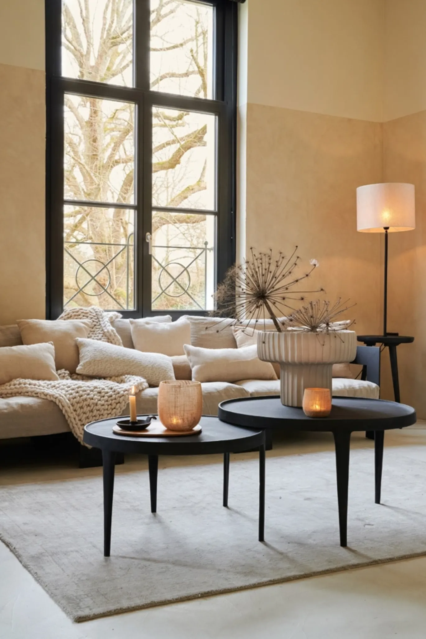 Light & Living Lampenkap Breska Parel Wit Ø50cm