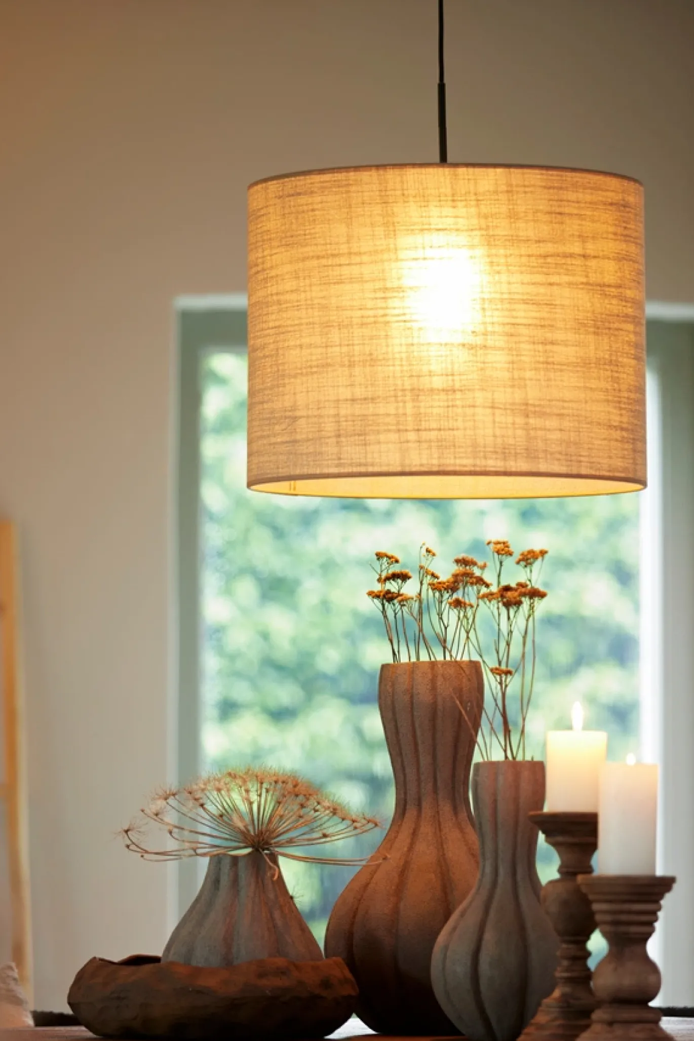 Light & Living Lampenkap Caden Beige Ø50cm