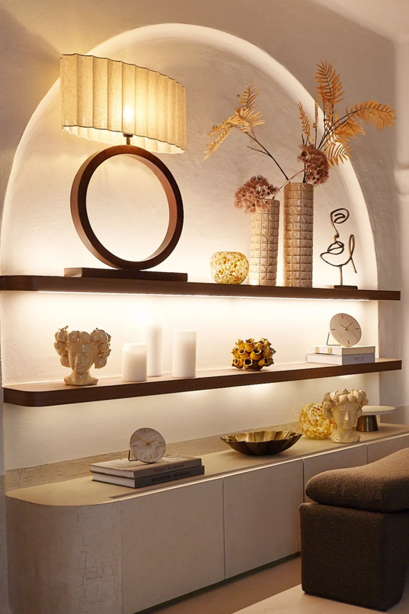 Light & Living Lampenkap Disli Ovaal Naturel L