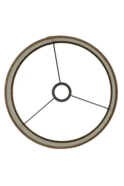 Light & Living Lampenkap Lubis Rond Bruin Ø40cm