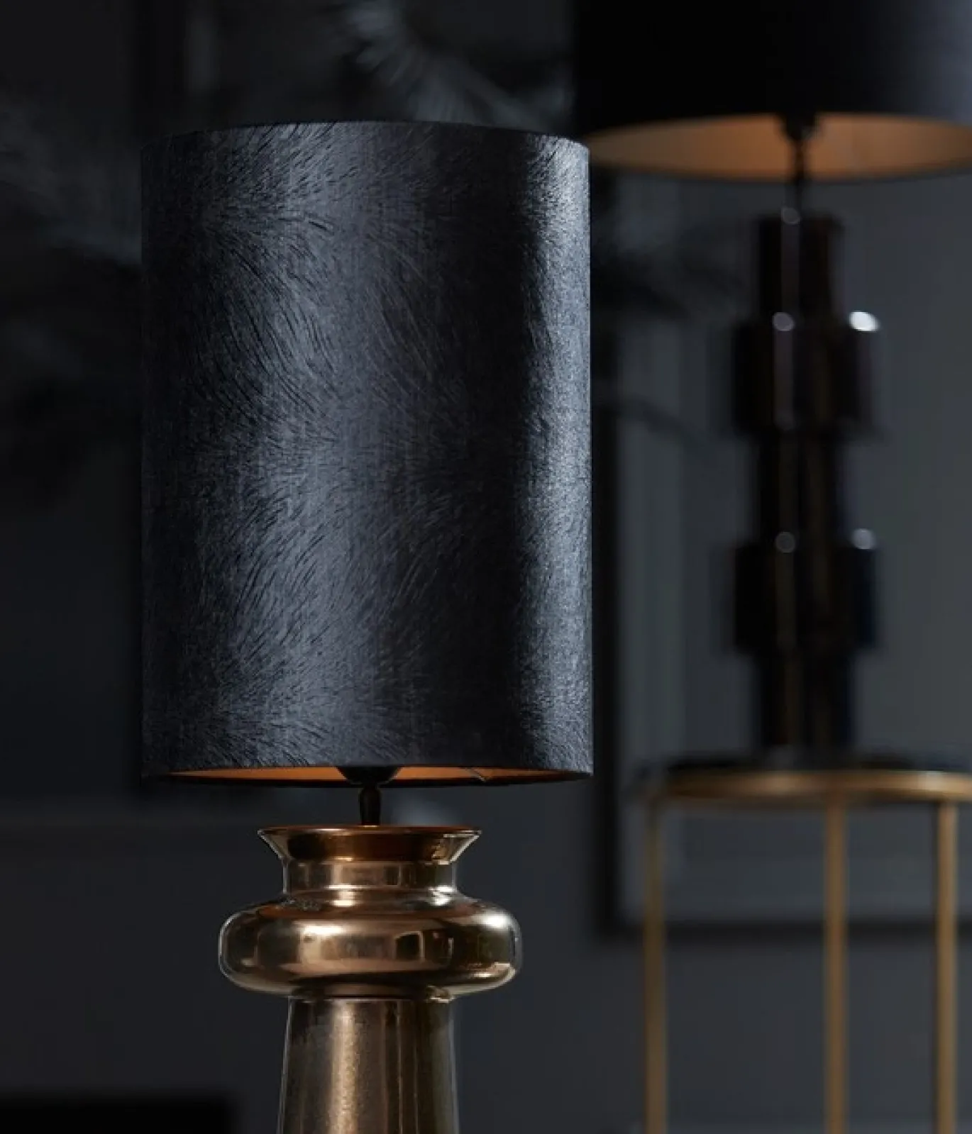 Light & Living Lampenkap Lubis Rond Zwart Ø30cm