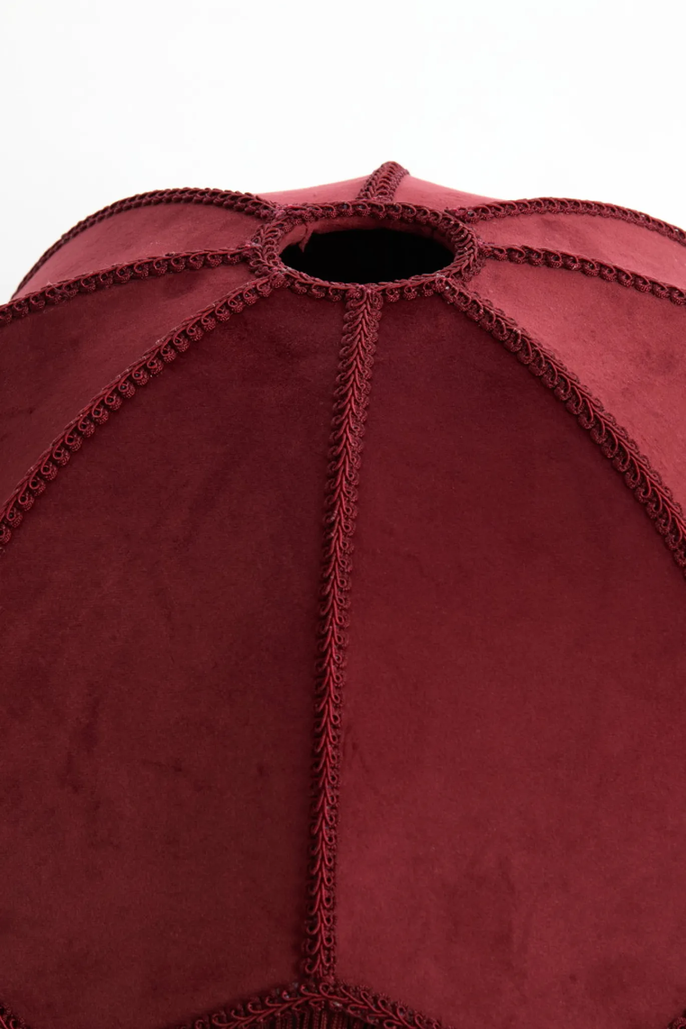 Light & Living Lampenkap Malacia Velvet Bordeaux Ø45cm
