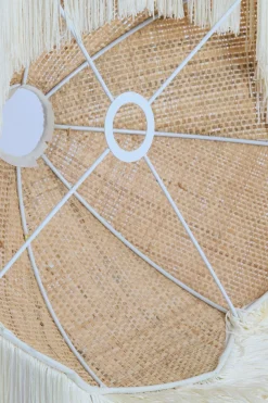Light & Living Lampenkap Malacia Raffia Naturel/Crème Ø35cm