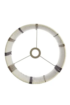 Light & Living Lampenkap Medan Crème/Donkerbruin Ø30cm