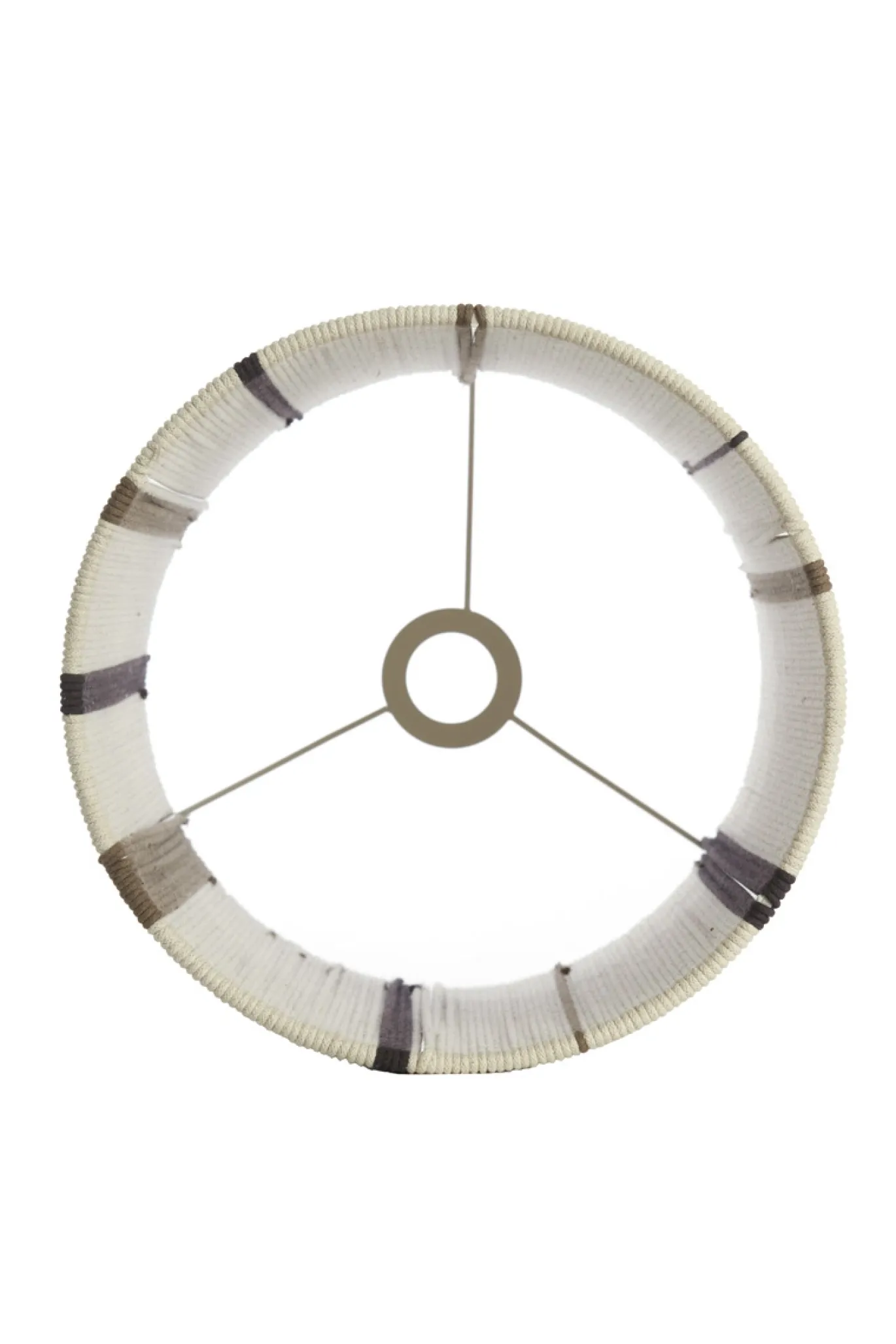 Light & Living Lampenkap Medan Crème/Donkerbruin Ø30cm