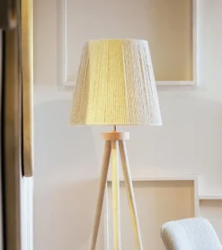 Light & Living Lampenkap Medana Drum Chenille Crème