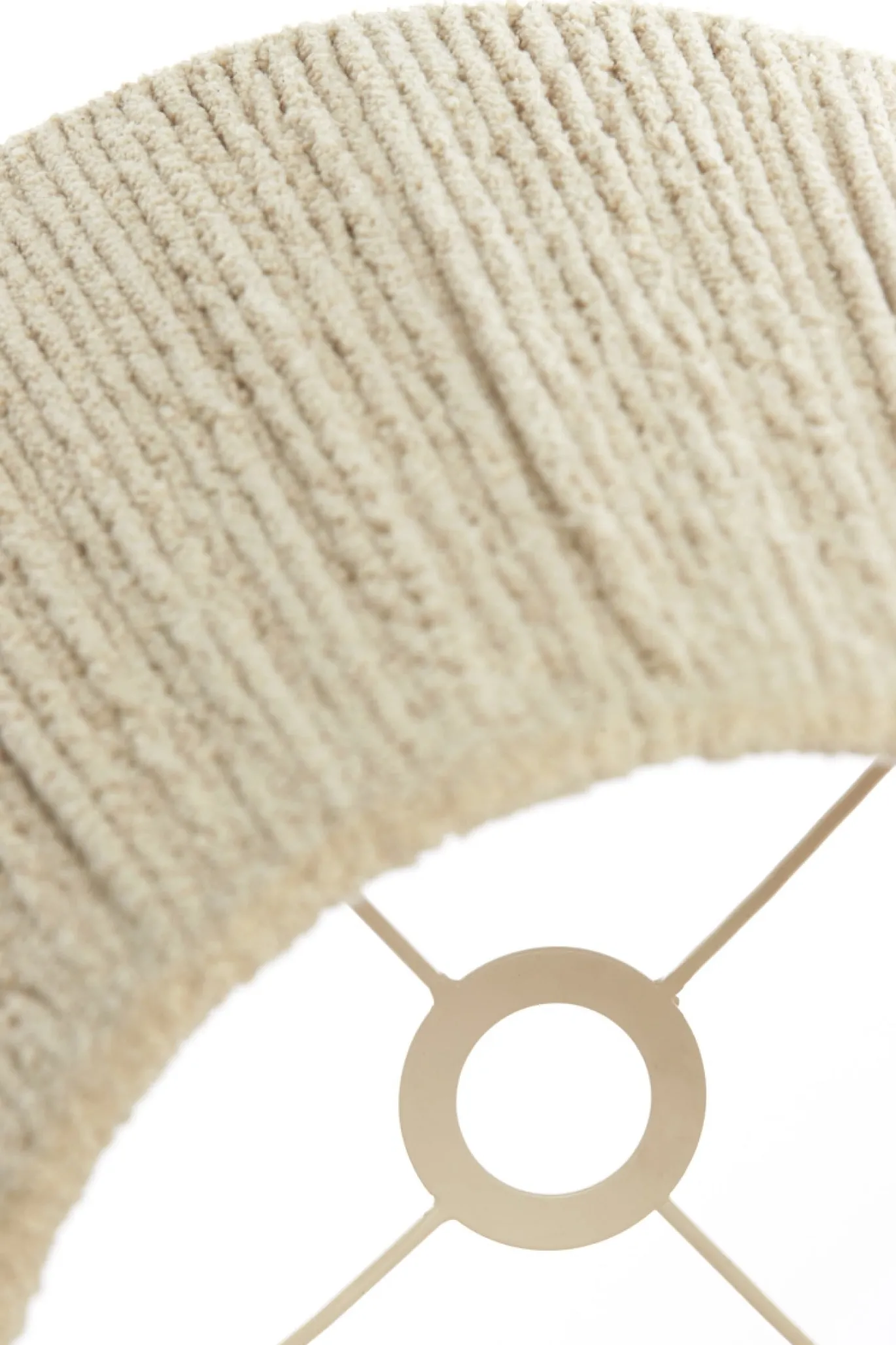 Light & Living Lampenkap Medana Drum Chenille Crème