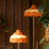 Light & Living Lampenkap Mizia Velvet Oranje Ø45cm