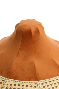 Light & Living Lampenkap Mizia Velvet Oranje Ø45cm