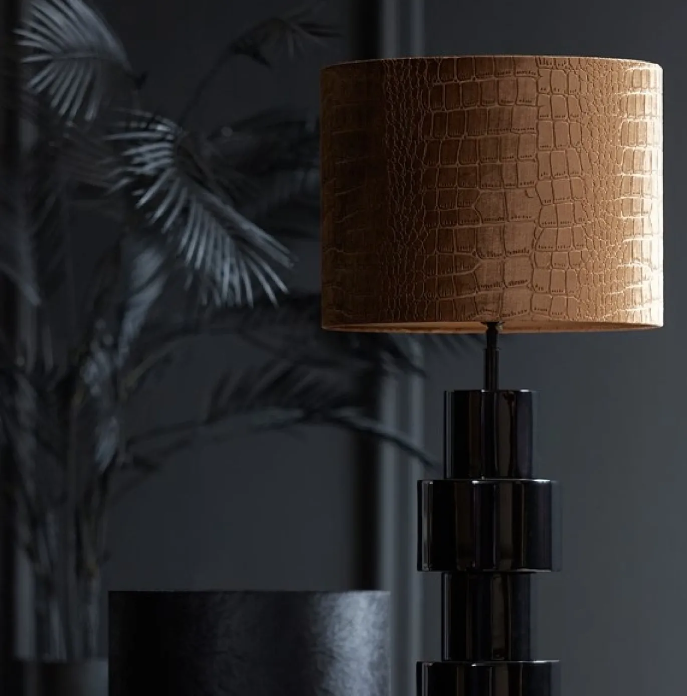 Light & Living Lampenkap Praya Rond Bruin Ø40x30cm