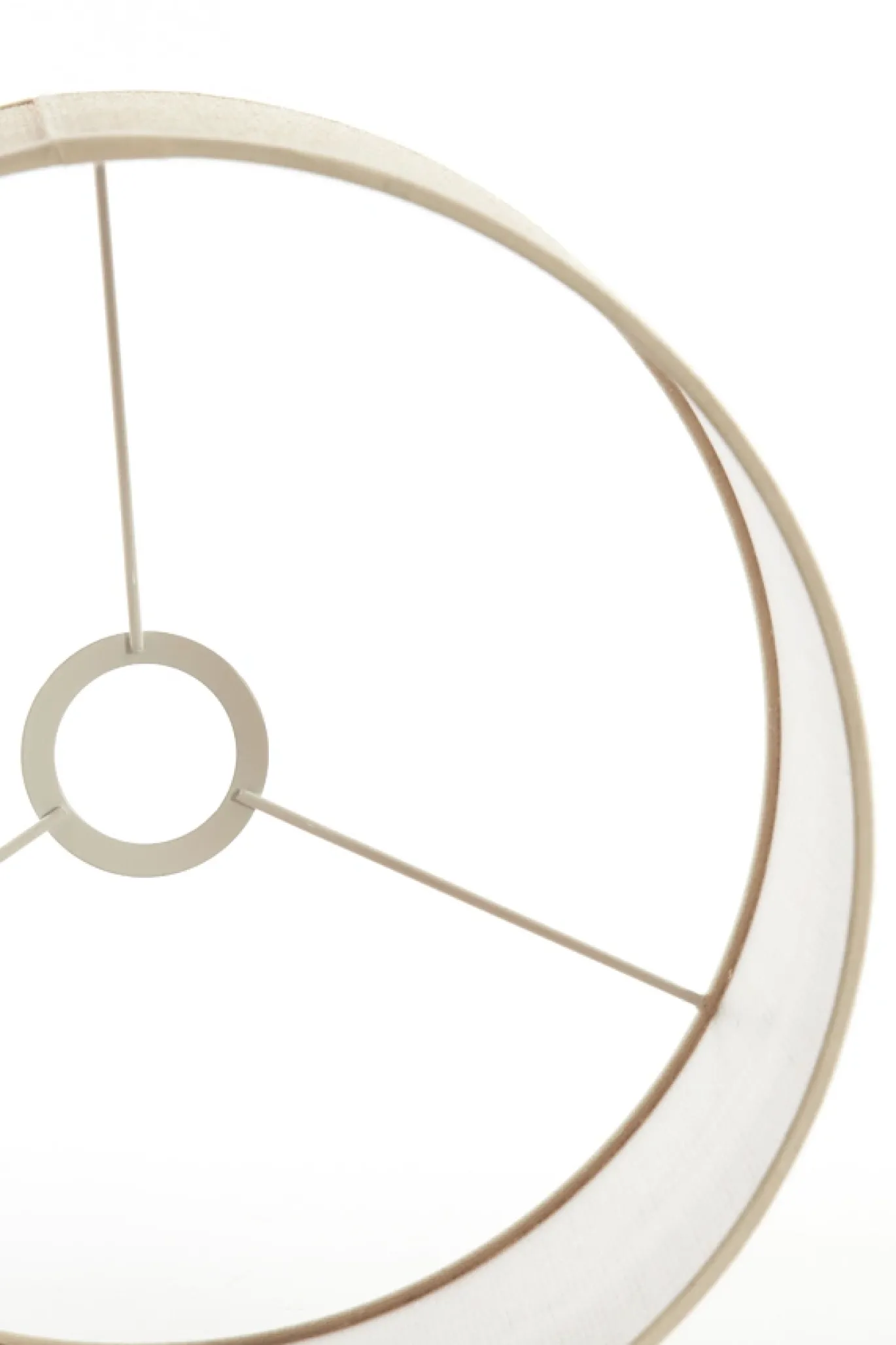 Light & Living Lampenkap Sendai Rond Zand Ø40x30cm