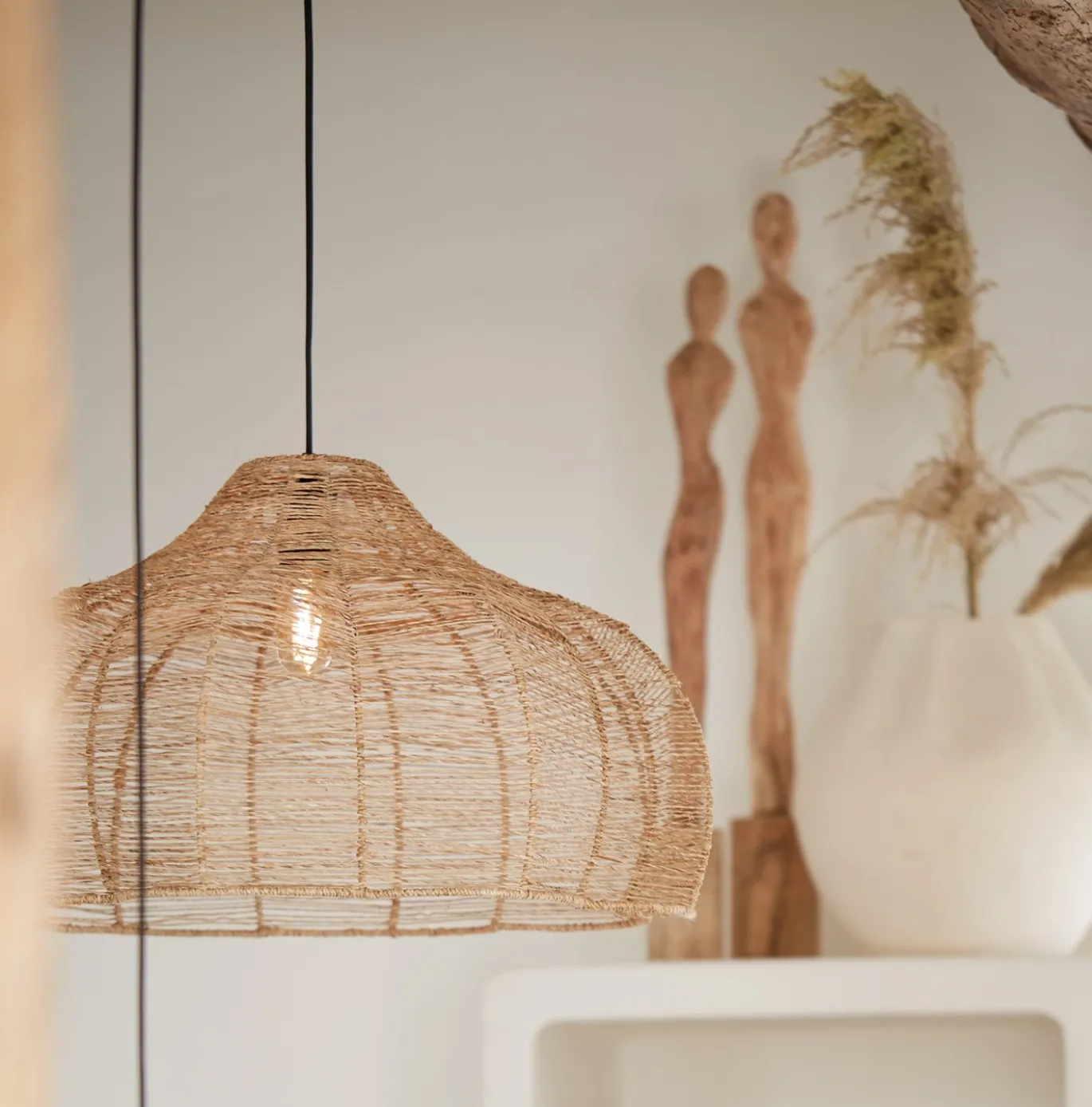 Light & Living Lampenkap Tonoda Jute Naturel Ø60x34cm
