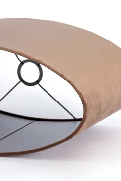 Light & Living Lampenkap Velours Ovaal Chocolade Bruin S