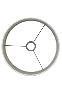 Light & Living Lampenkap Velours Off White Ø40cm