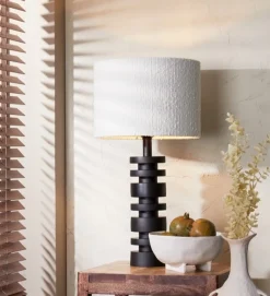 Light & Living Lampvoet Desley Mat Zwart Ø10,5x36cm