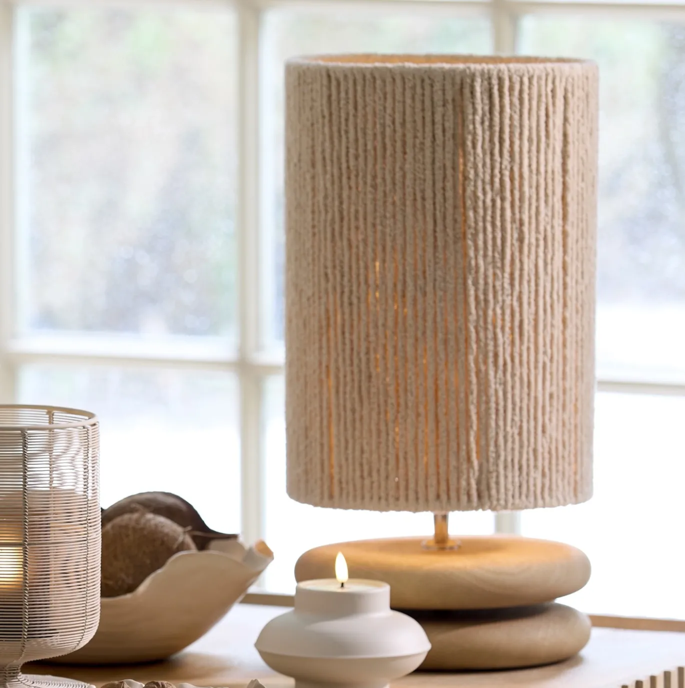Light & Living Lampvoet Eboli Mangohout Ø25cm