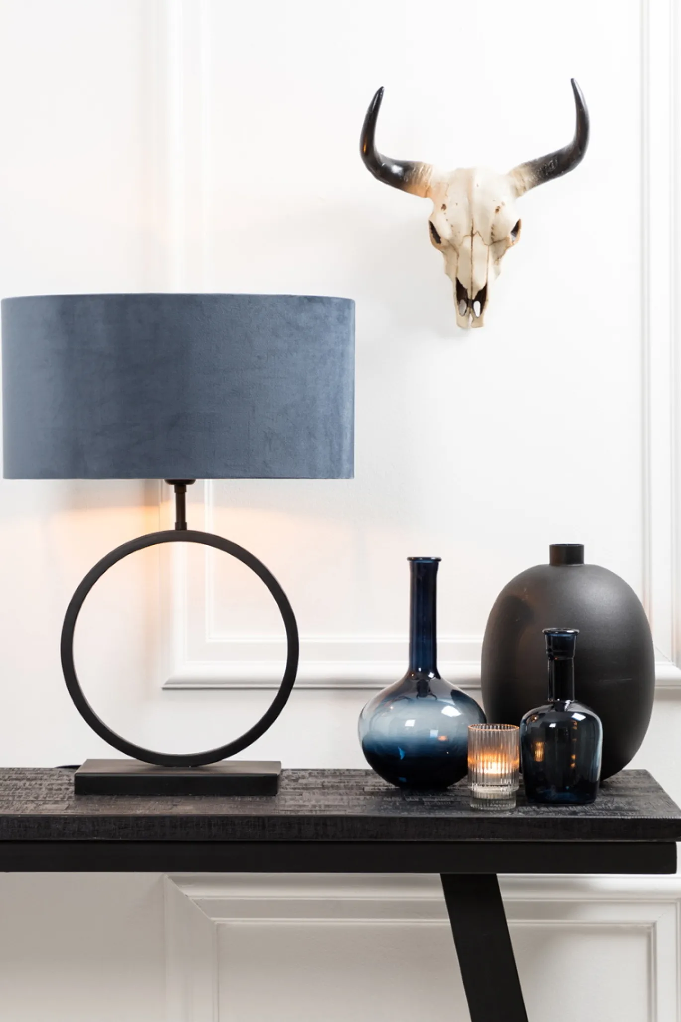 Light & Living Lampvoet Liva Mat Zwart XS