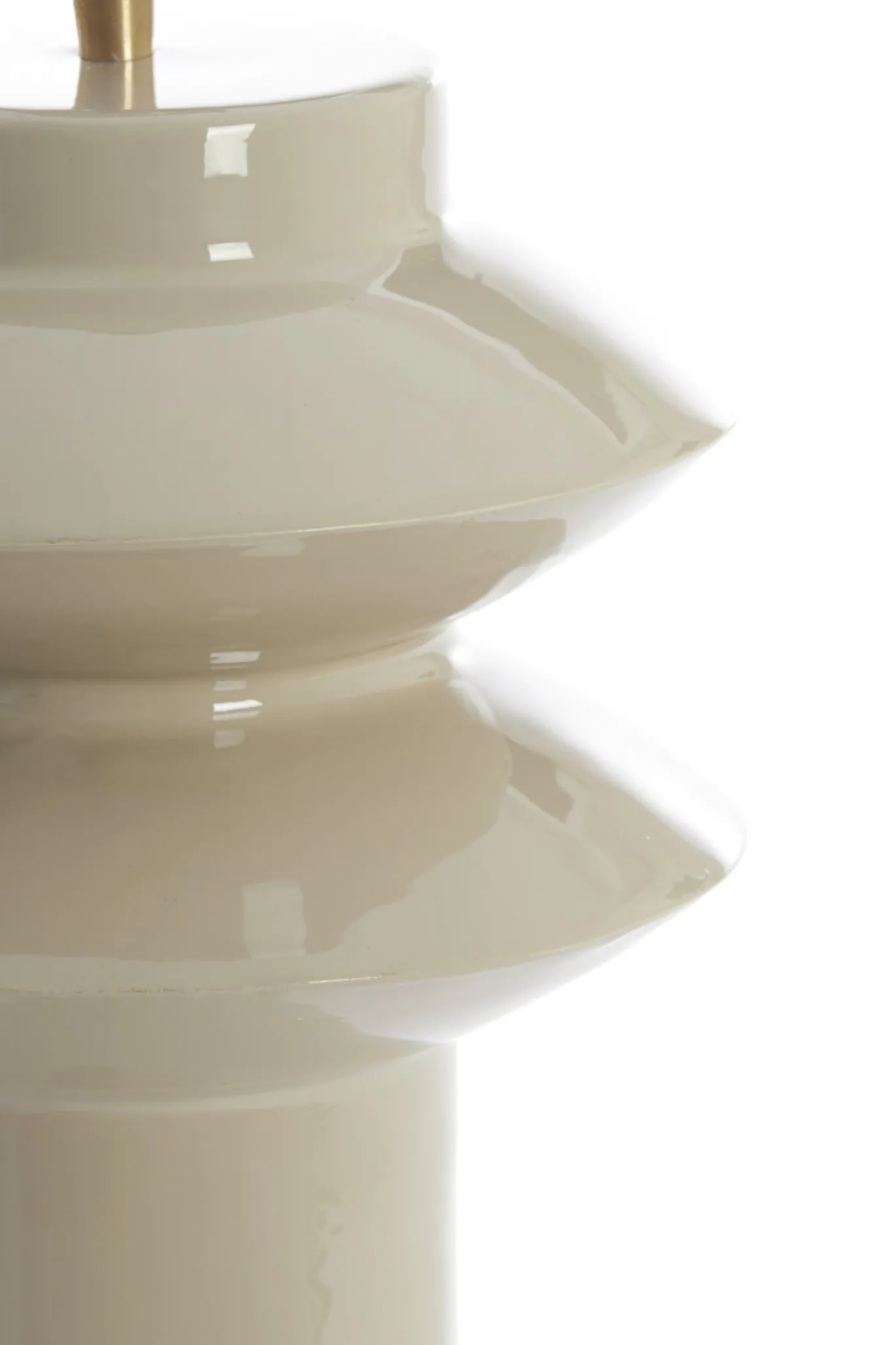 Light & Living Lampvoet Petch Glans Lichtgrijs