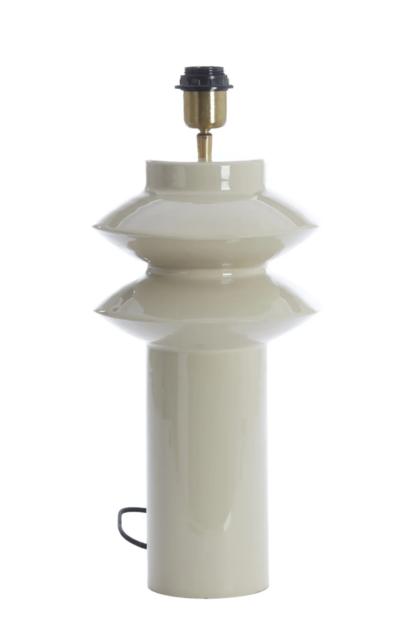 Light & Living Lampvoet Petch Glans Lichtgrijs