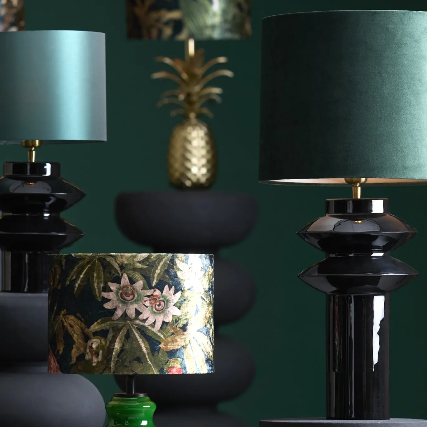 Light & Living Lampvoet Petch Glans Zwart