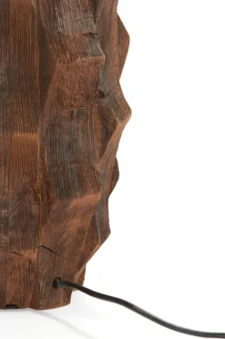 Light & Living Lampvoet Takabe Mangohout Chocolade Bruin 38cm