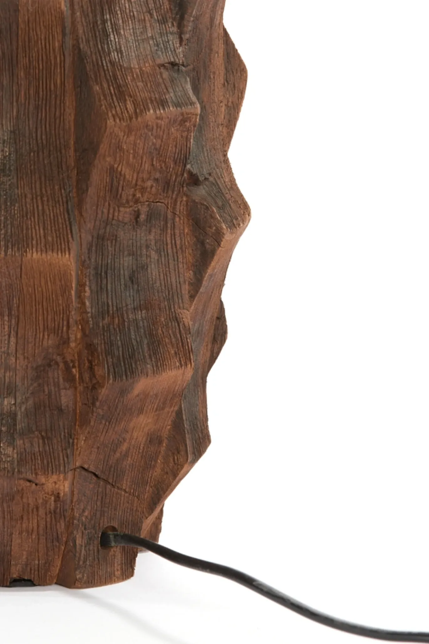 Light & Living Lampvoet Takabe Mangohout Chocolade Bruin 38cm