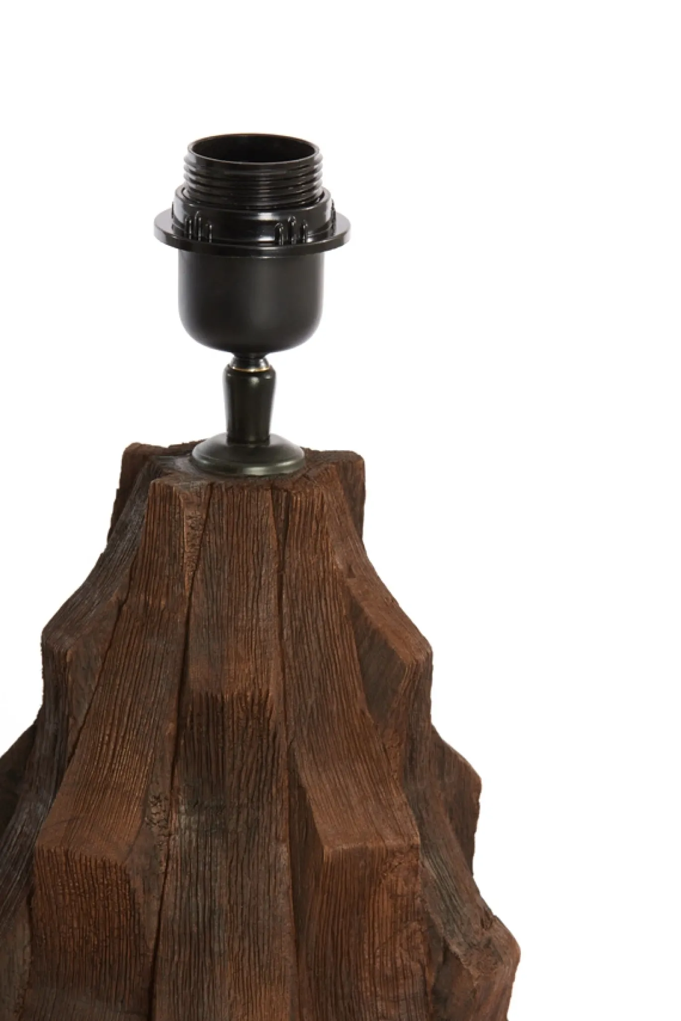 Light & Living Lampvoet Takabe Mangohout Chocolade Bruin 38cm