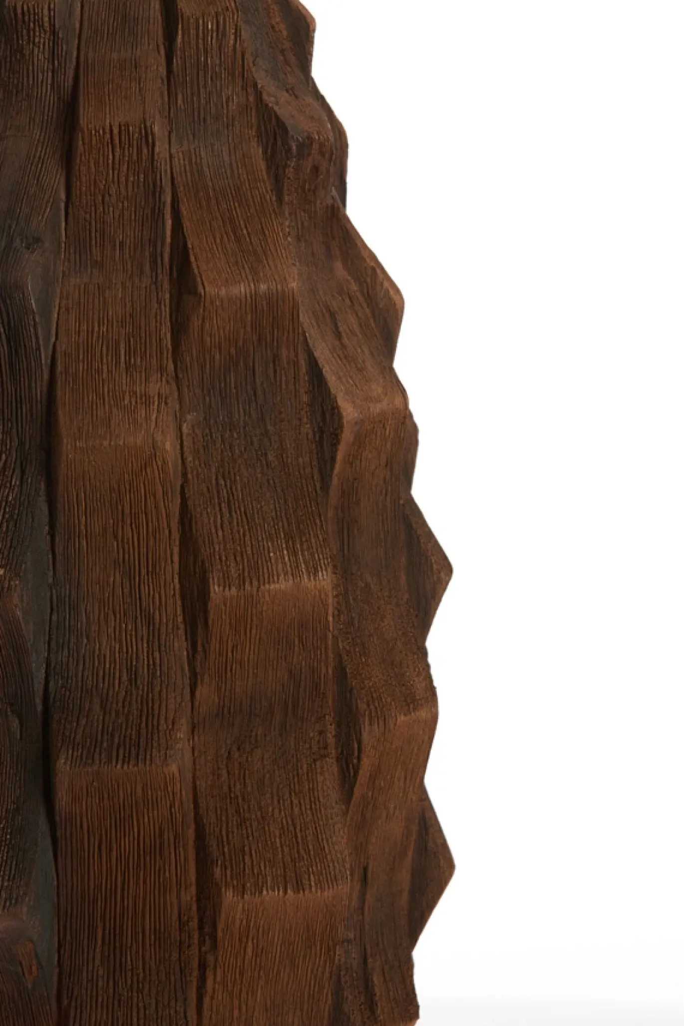 Light & Living Lampvoet Takabe Mangohout Chocolade Bruin 38cm