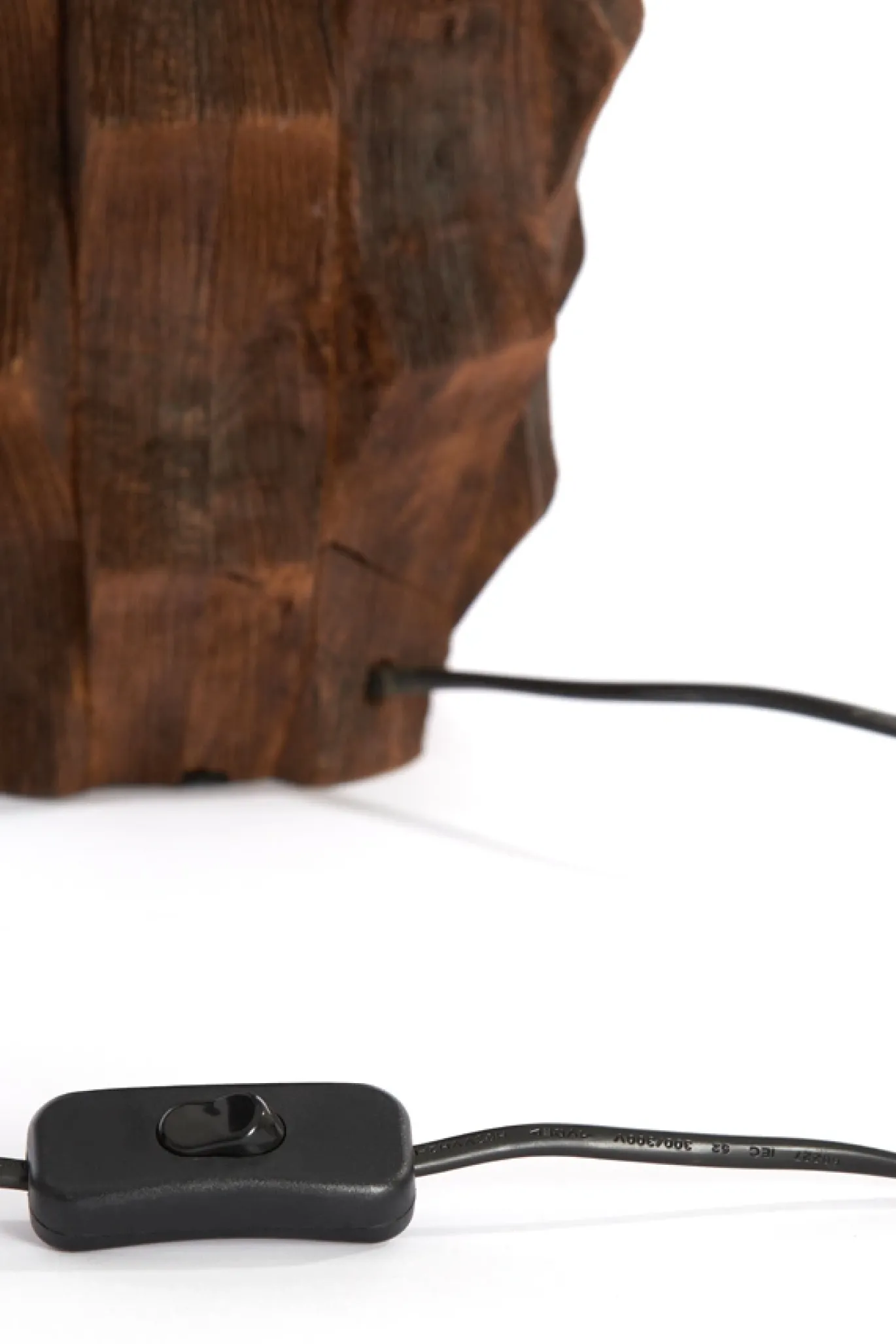 Light & Living Lampvoet Takabe Mangohout Chocolade Bruin 38cm