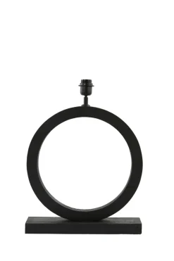 Light & Living Lampvoet Tinar Mangohout Mat Zwart 55cm