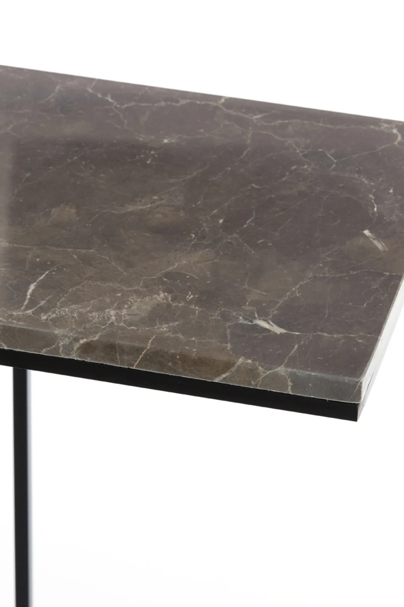 Light & Living Laptoptafel Roshan Marmer Bruin 41x31cm