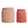 Light & Living Mand Betania Zeegras Roze Set van 2