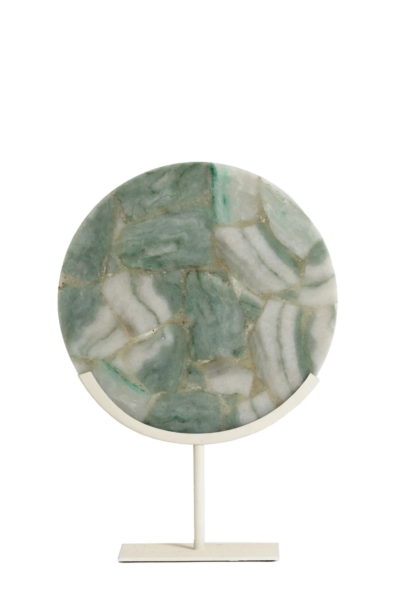 Light & Living Ornament Gouya Groen Agaat/Crème