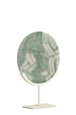 Light & Living Ornament Gouya Groen Agaat/Crème