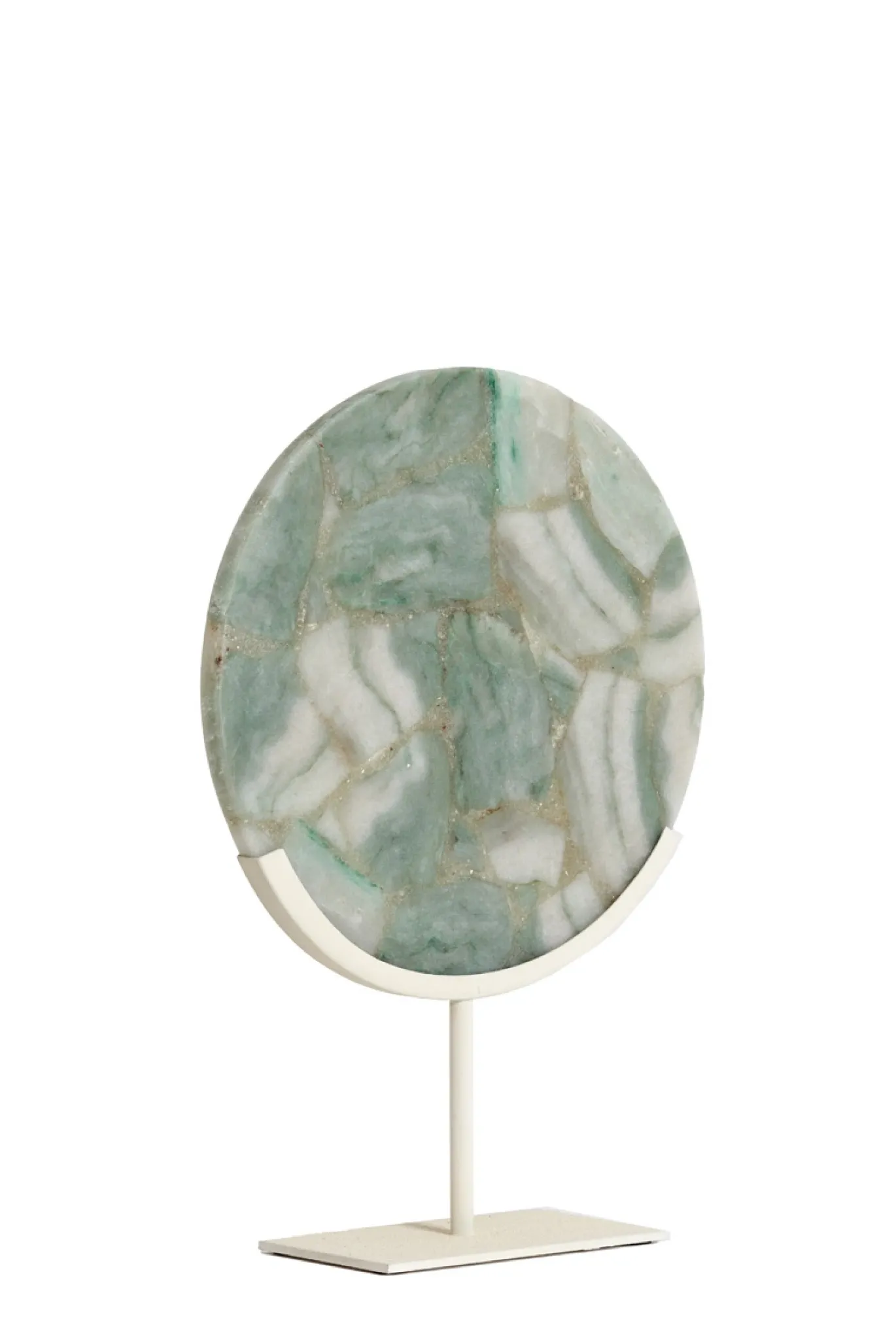 Light & Living Ornament Gouya Groen Agaat/Crème