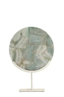 Light & Living Ornament Gouya Groen Agaat/Crème