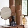 Light & Living Ornament Moreno Op Voet Zand Travertin 51cm