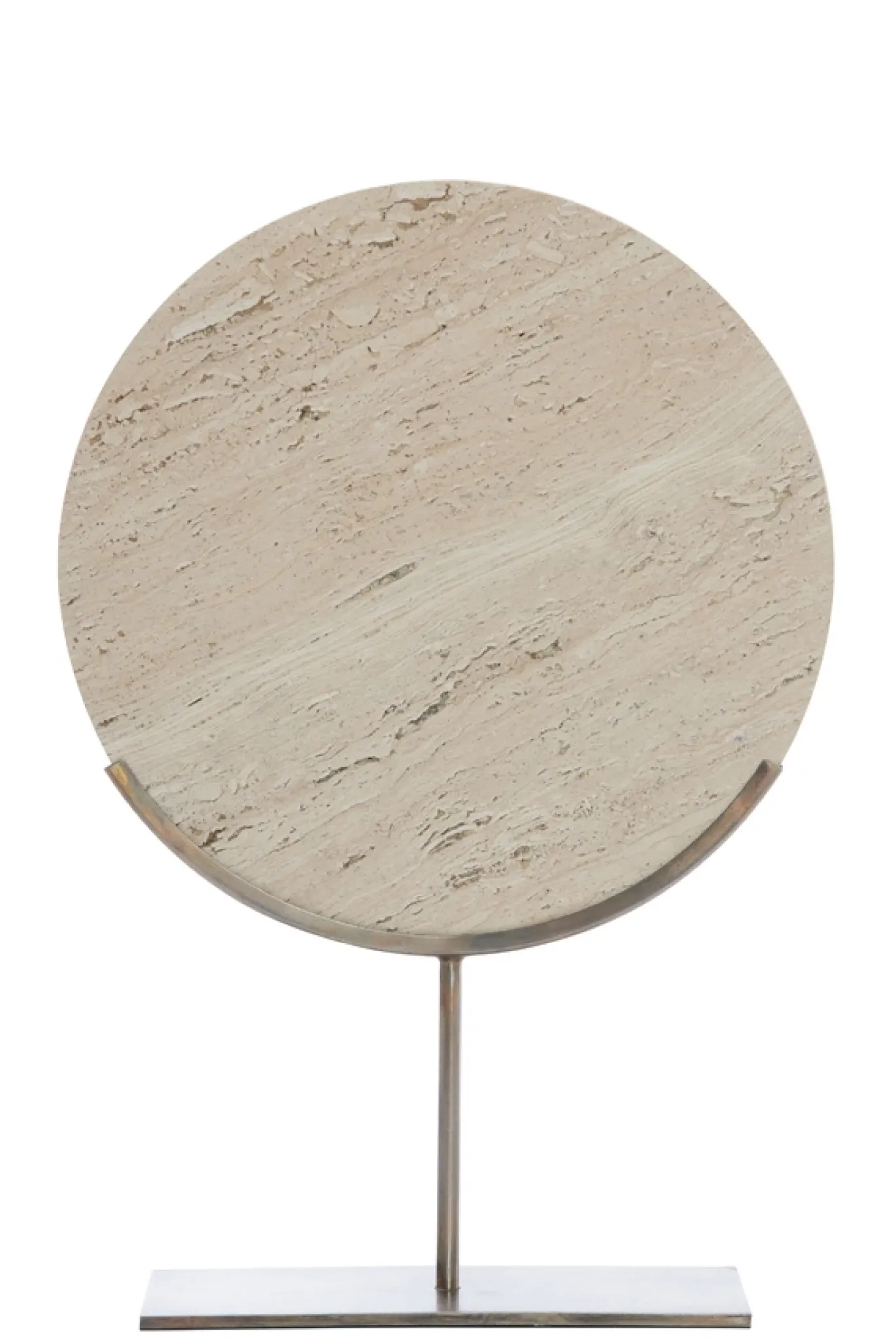 Light & Living Ornament Moreno Op Voet Zand Travertin 51cm