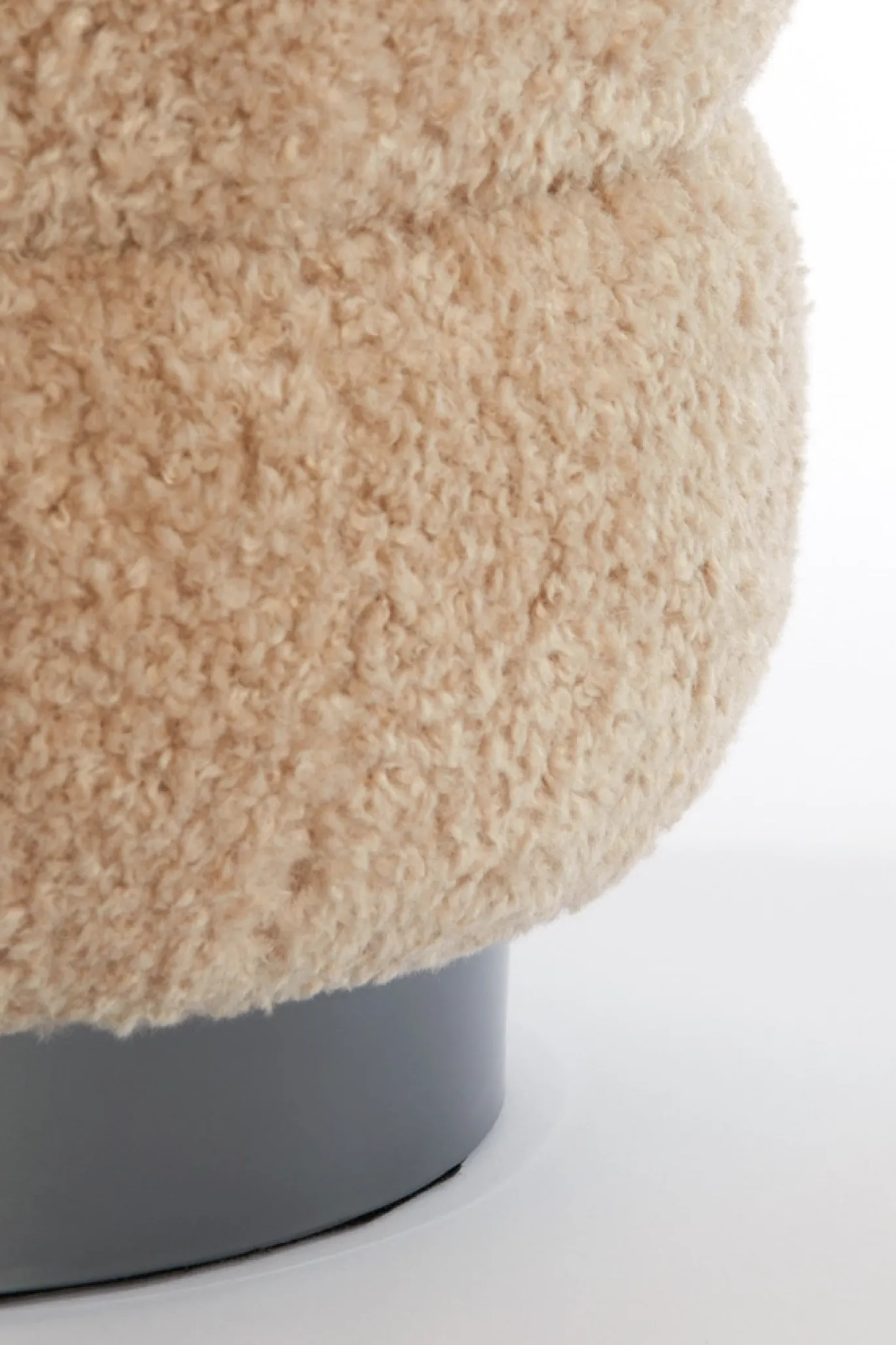 Light & Living Poef Jobbi Beige Ø40cm
