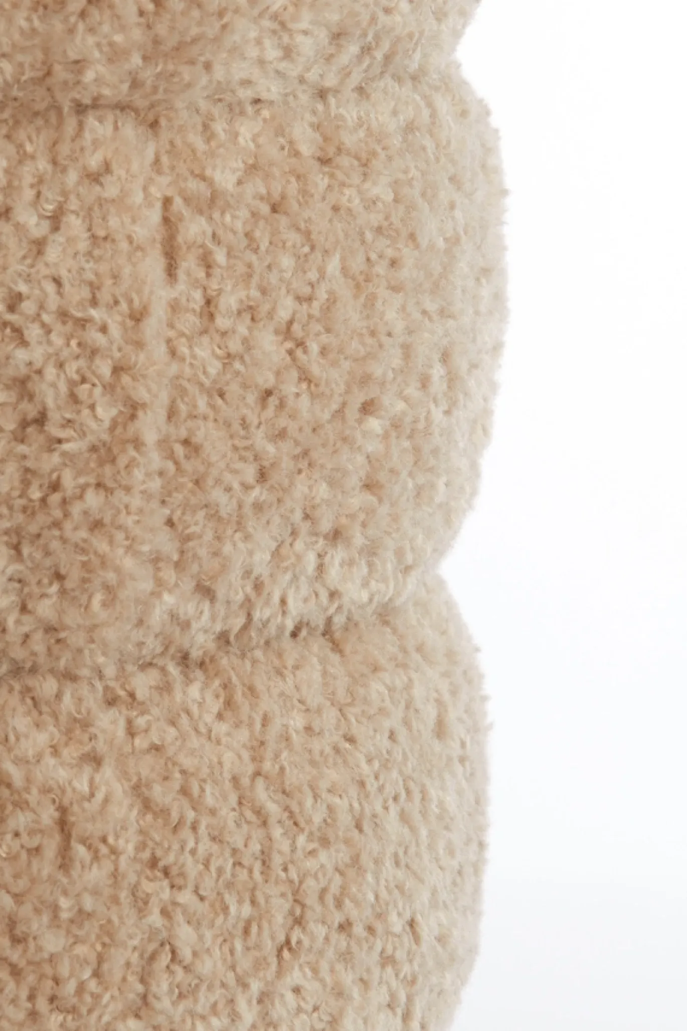 Light & Living Poef Jobbi Beige Ø40cm