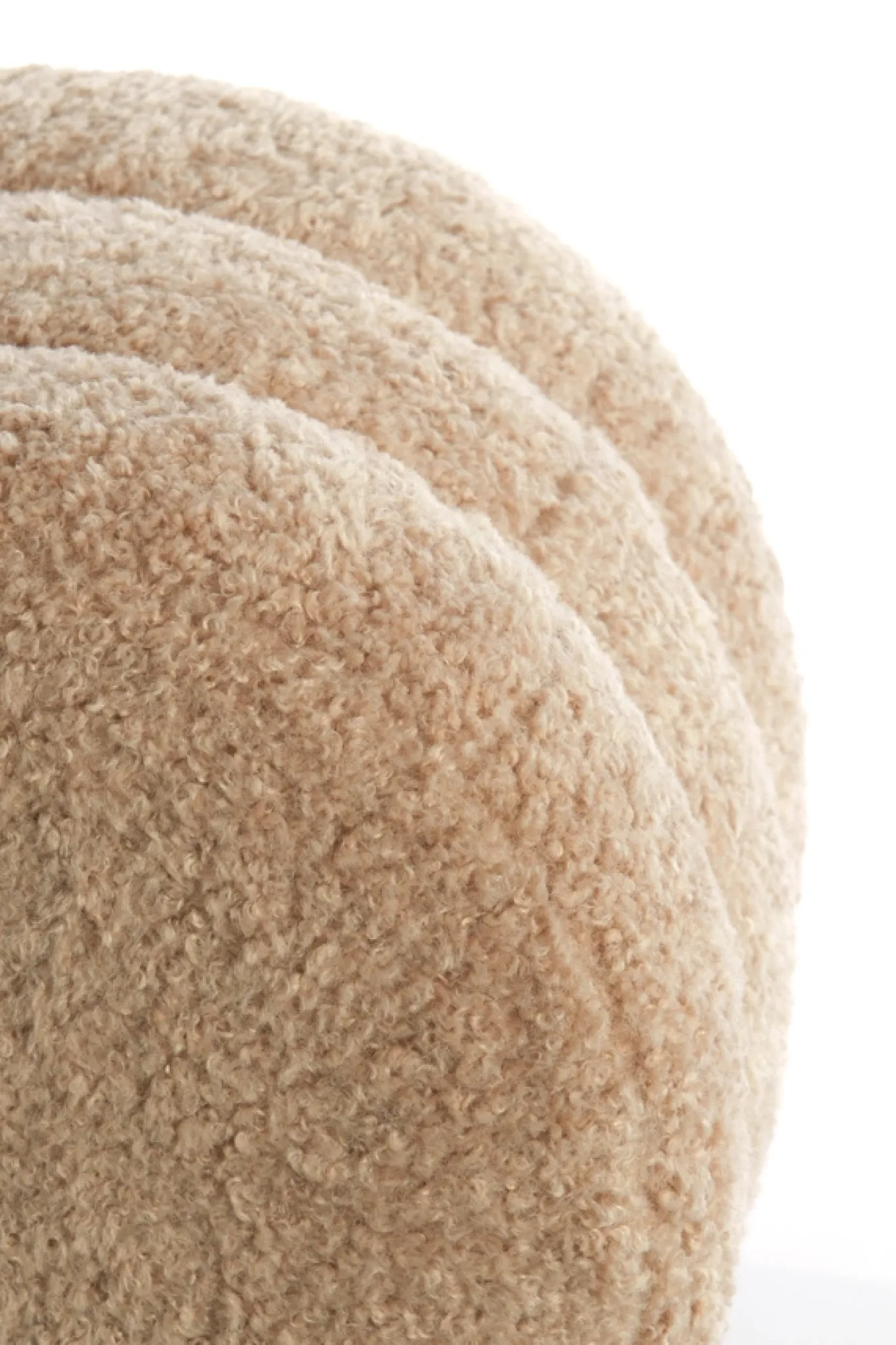 Light & Living Poef Jobbi Beige Ø40cm