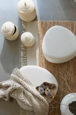 Light & Living Poef Liberia Beige 68x68cm