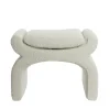 Light & Living Poef Nafya Bouclé Crème