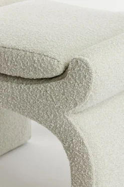 Light & Living Poef Nafya Bouclé Crème