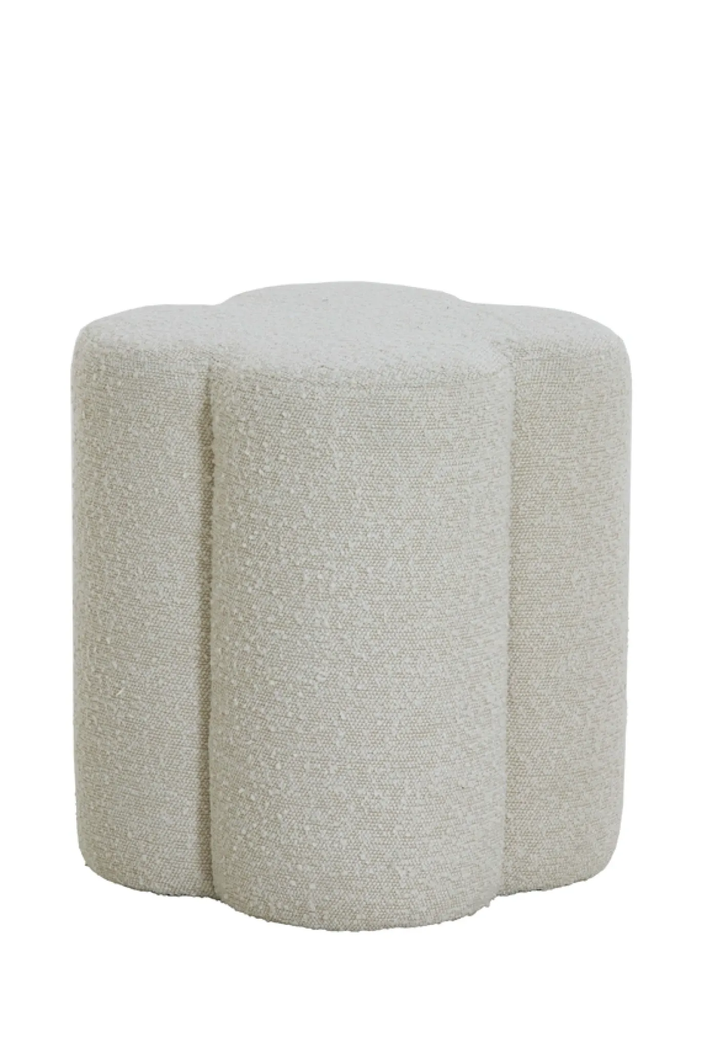 Light & Living Poef Nalani Bouclé Crème
