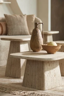 Light & Living Salontafel Kepami Travertin Zand 60x60cm