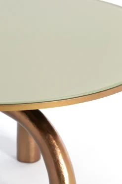 Light & Living Salontafel Mello Taupe/Brons Ø76cm