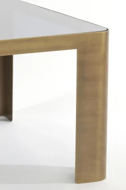 Light & Living Salontafel Oxe Brons/Smoke Set van 2
